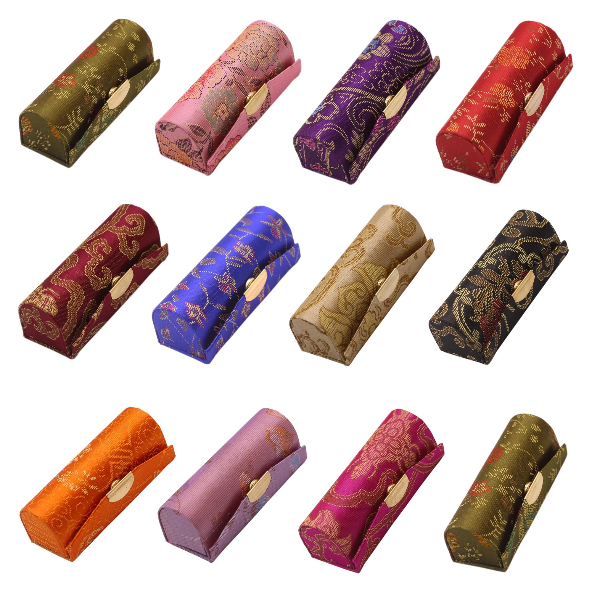 MIAO JIN Lipstick Case with Mirror Small Lipstick Holder for Purse