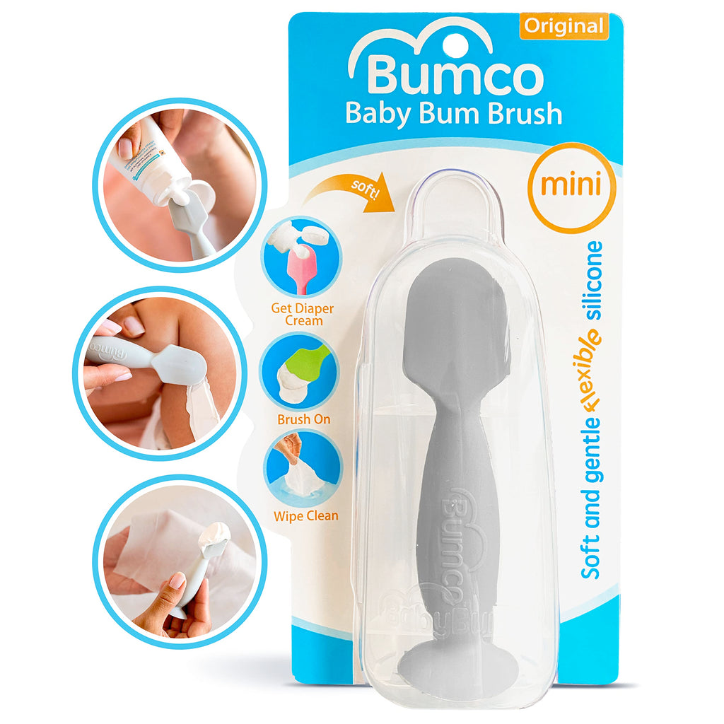 Bumco Travel Baby Diaper Cream Spatula with Protective Travel Case (Gray)