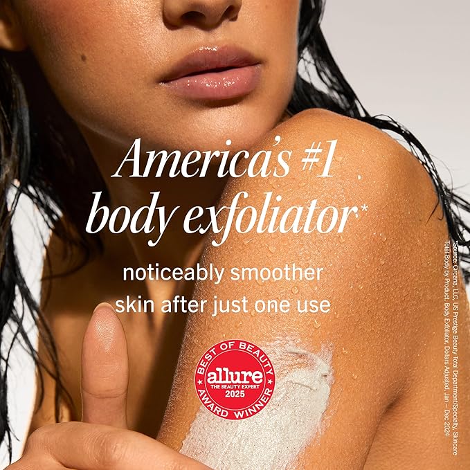 First Aid Beauty KP Bump Eraser Body Scrub Exfoliant for Keratosis Pilaris with 10% AHA 4 oz.