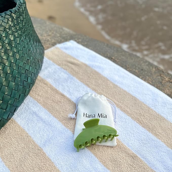 Luxury Green Claw Clip for Women | Our Large 4 Inch Hair Clip Creates Beautiful Half Ups, Secure Updos & Chic Daily Styles | Premium Acetate Claw with Secure Hold & Snag Free Teeth for Easy Styling