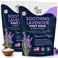 Tea Tree Oil Epsom Salt Foot Soak for Toenail Fungus Treatment, Tired Feet