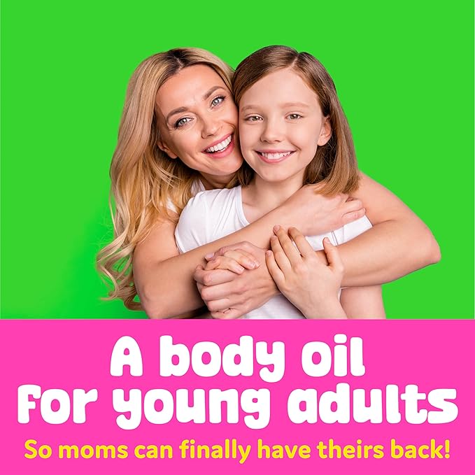 BeYoutiful Coconut Lime Body Oil for Kids & Teens, Hydrating Glow Oil, 8 oz