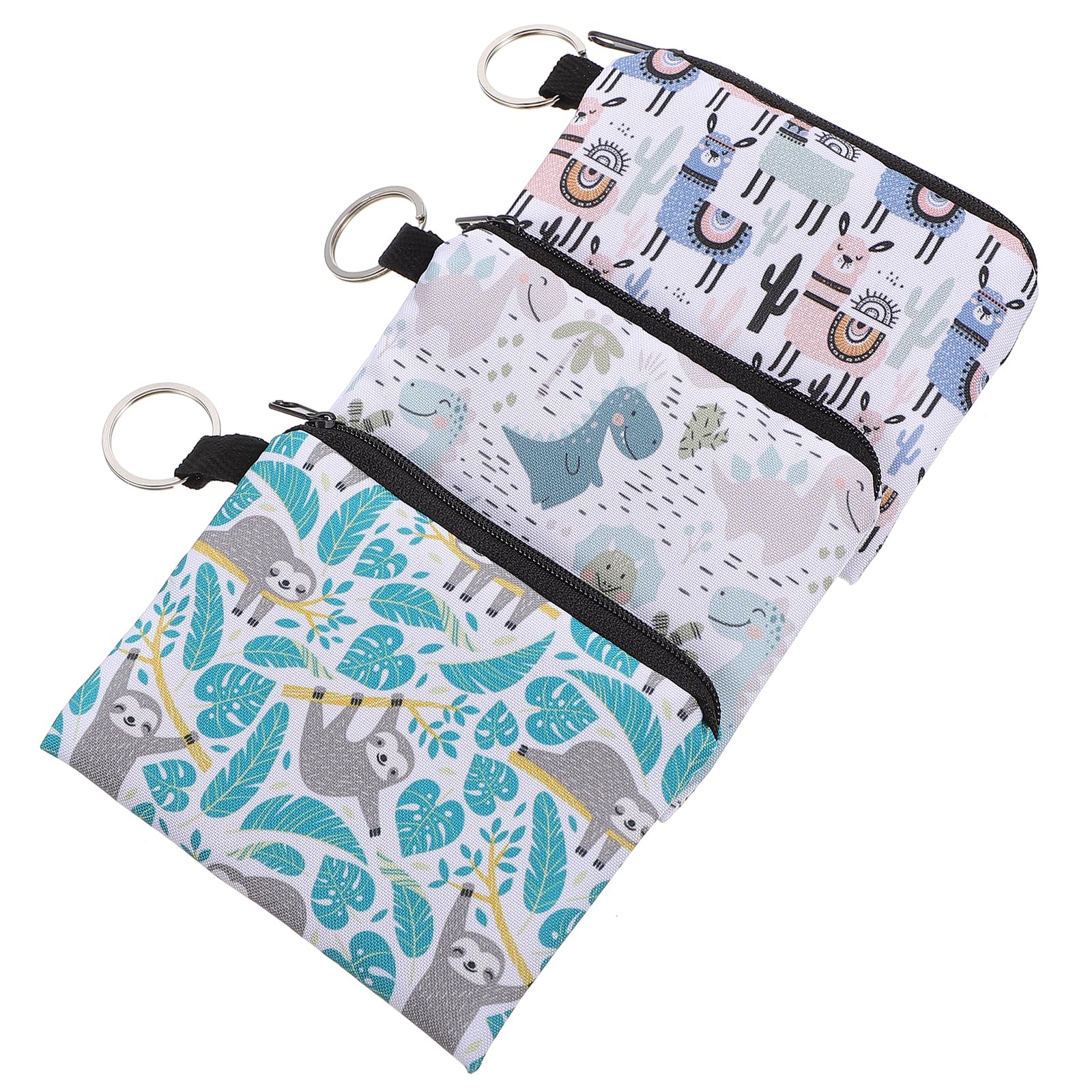 EXCEART 3Pcs Napkin Storage Bags Portable Napkin Pads Storage Bag Zipper Pouch Pad Holders Waterproof Cosmetic Travel Purse Organizers (Assorted Color)