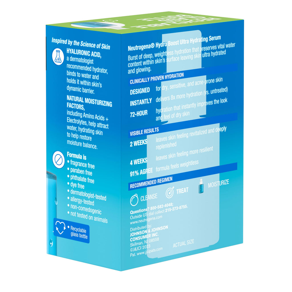 Neutrogena Hydro Boost Ultra Hydrating Serum, Fragrance-Free, 1 fl oz