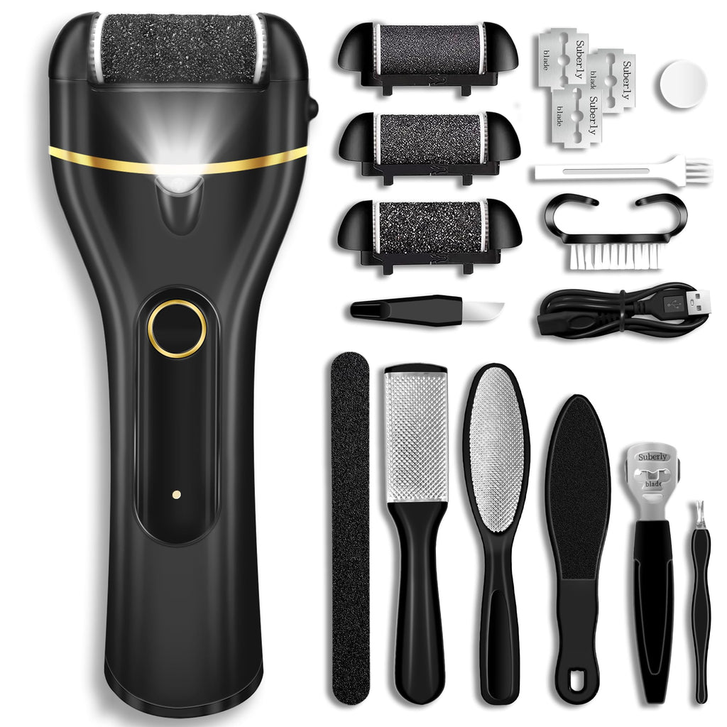 Electric Foot Callus Remover Waterproof，17 in1 Callus Remover for Feet