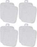 American Linen 8-Pack Heat Resistant Pot Holders & Hot Pads (Grey, 8 Pack)