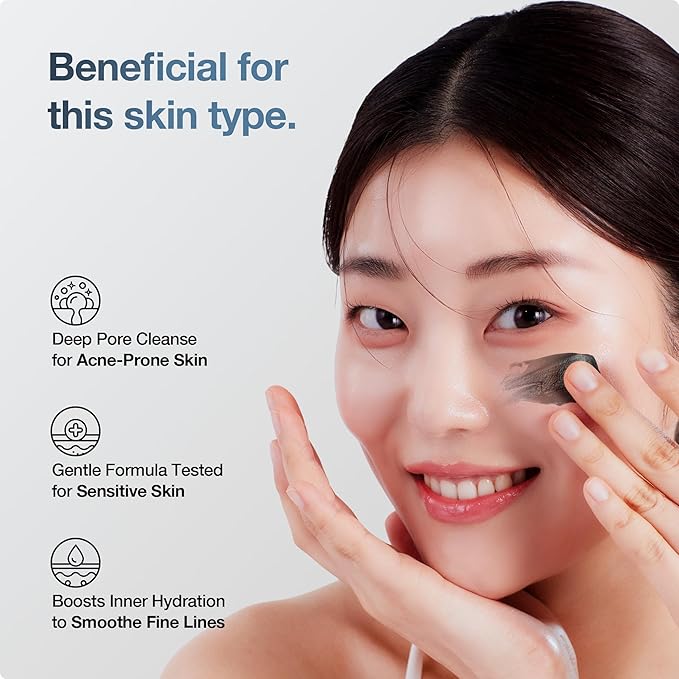 HEEDA Charcoal All-In-One Cleansing Balm, Deep Pore Purifying & Hydrating Makeup Remover with Ceramide & Botanical Oils (Jojoba, Argan, Camellia) for Soft, Radiant, Glass-Skin Glow