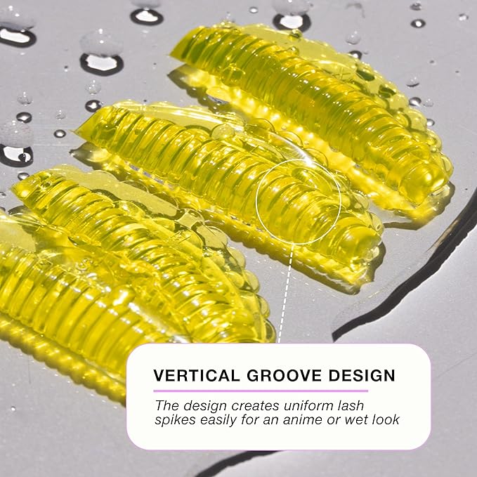 Curacoro Lash Lift Shields, 8 Pcs/4 Sizes Reusable Silicone Rods