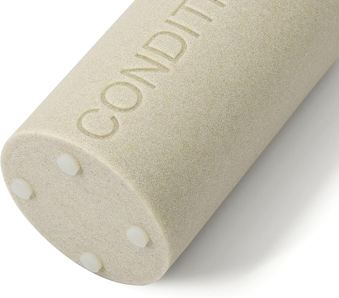 Indecor Home Resin Tan Sandstone Conditioner Engraved Bottle Refillable Pump Dispenser, Durable Waterproof Resin Construction for Bath, Shower - Tan Sandstone ORB Pump
