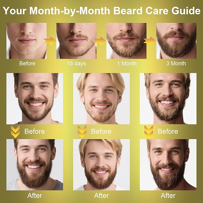 XIKEZAN Gifts for Men, Beard Kit for Mens Care & Grooming with Sweet Tobacco Beard Oils,Wash,Conditioner,Balm,Brush,Comb,Scissors,Cool Birthday Valentines Fathers Christmas Gifts for Men Him Husband