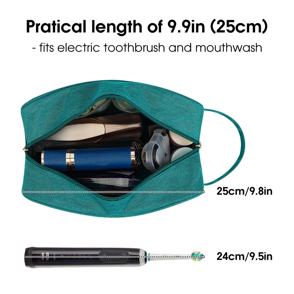 Narwey Travel Toiletry Bag for Women Traveling Dopp Kit Men Travel Bag for Toiletries Cosmetic Bag Makeup Bag Medicine Bag for Traveling (Teal)