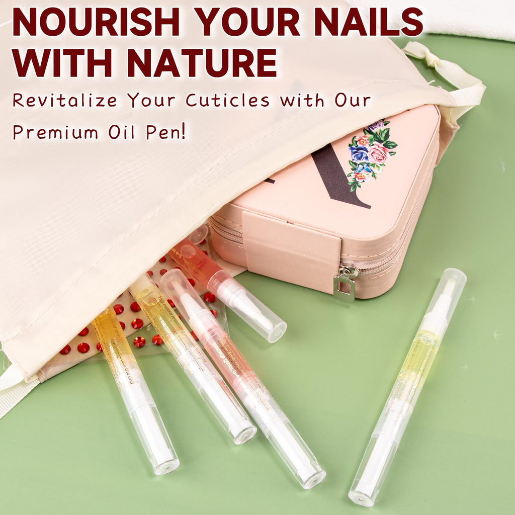 3PCS Cuticle Oil for Nails,Cuticle Oil Pen for Nail Care, Nail Cuticle Oil with Nail File,Cuticle Softener for Damaged Nails,Cuticle Kit for Natural Nails,Nail Oil Pen for after Manicure(Mixed Scents)