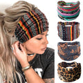 YONUF Wide Headbands for Women, 4 Pack Boho Knotted Head Bands Daily Wear