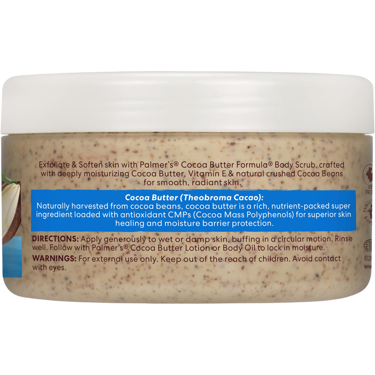 Palmer's Exfoliating Body Scrub, Cocoa Butter Formula, Softens Skin (7 Oz)
