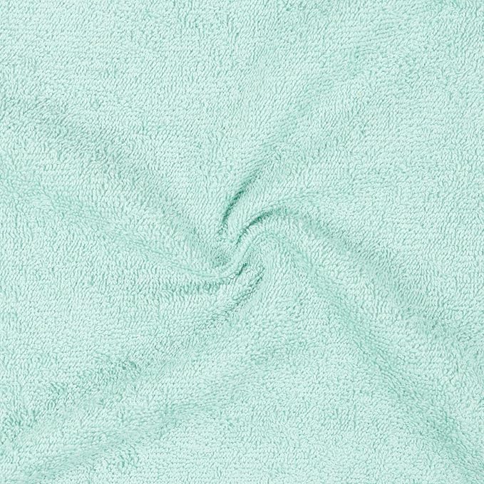 Amazon Basics Cotton Washcloths for Bathroom,Fast Drying,Extra Absorbent,12 x 12 in,Seafoam Green,Ice Blue,White,(Pack of 144)