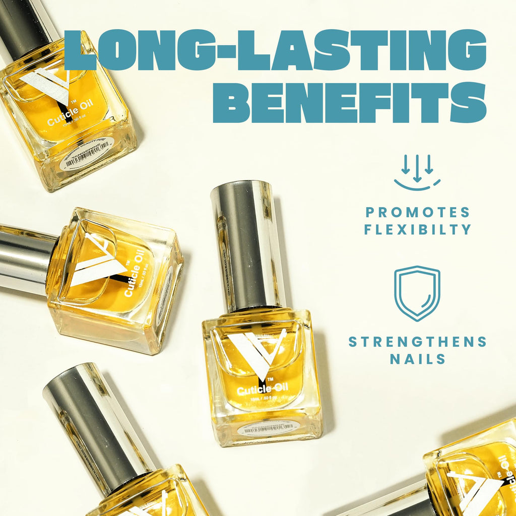 V Beauty Pure Cuticle Oil for Nails - Natural Nail and Cuticle Oil, Softens, Moisturizer, and Conditions, Products for Manicure and Pedicure, Non-Greasy, Promotes Flexibility, Tangerine - 15ml