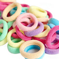 Tunbao 500 Psc Baby Hair Ties,Soft Cotton Toddler Hair Ties,Small Seamless Hair Bands for Girls and Kids,Multicolor Hair Elastics Ponytail Holders