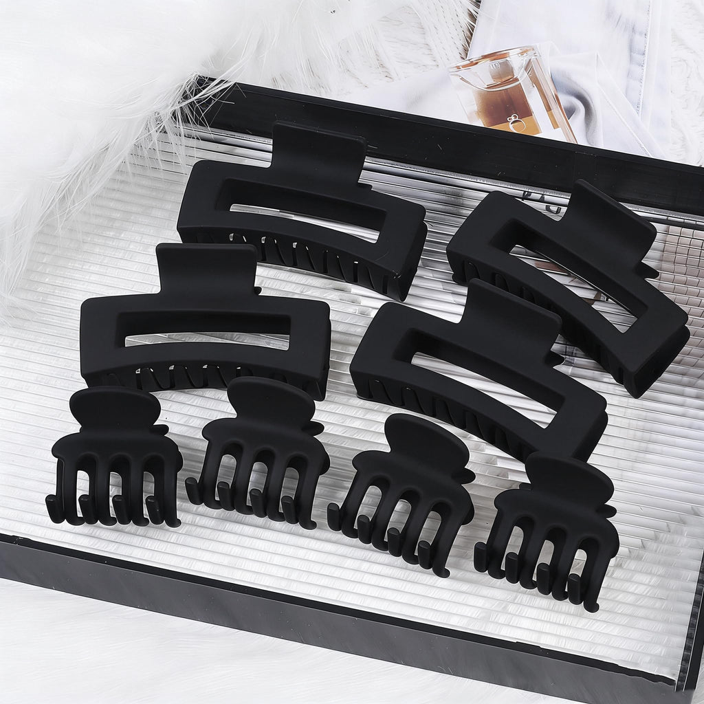 SMKSL 8 Pcs Hair Claw Clips for Women & Girls 2 Styles Hair Accessories