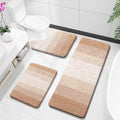 OLANLY Microfiber Bathroom Rugs Sets 3 Piece, 47"x20"+24"x16"+24"x20"