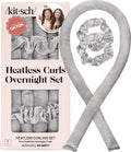 Kitsch Satin Heatless Curls Overnight Set - Silver