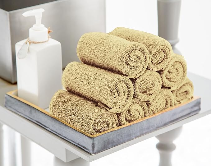 Utopia Towels 24 Pack Cotton Washcloths Set, 100% Ring Spun Cotton, Premium Quality Flannel Face Cloths, Highly Absorbent and Soft Feel Fingertip Towels, White