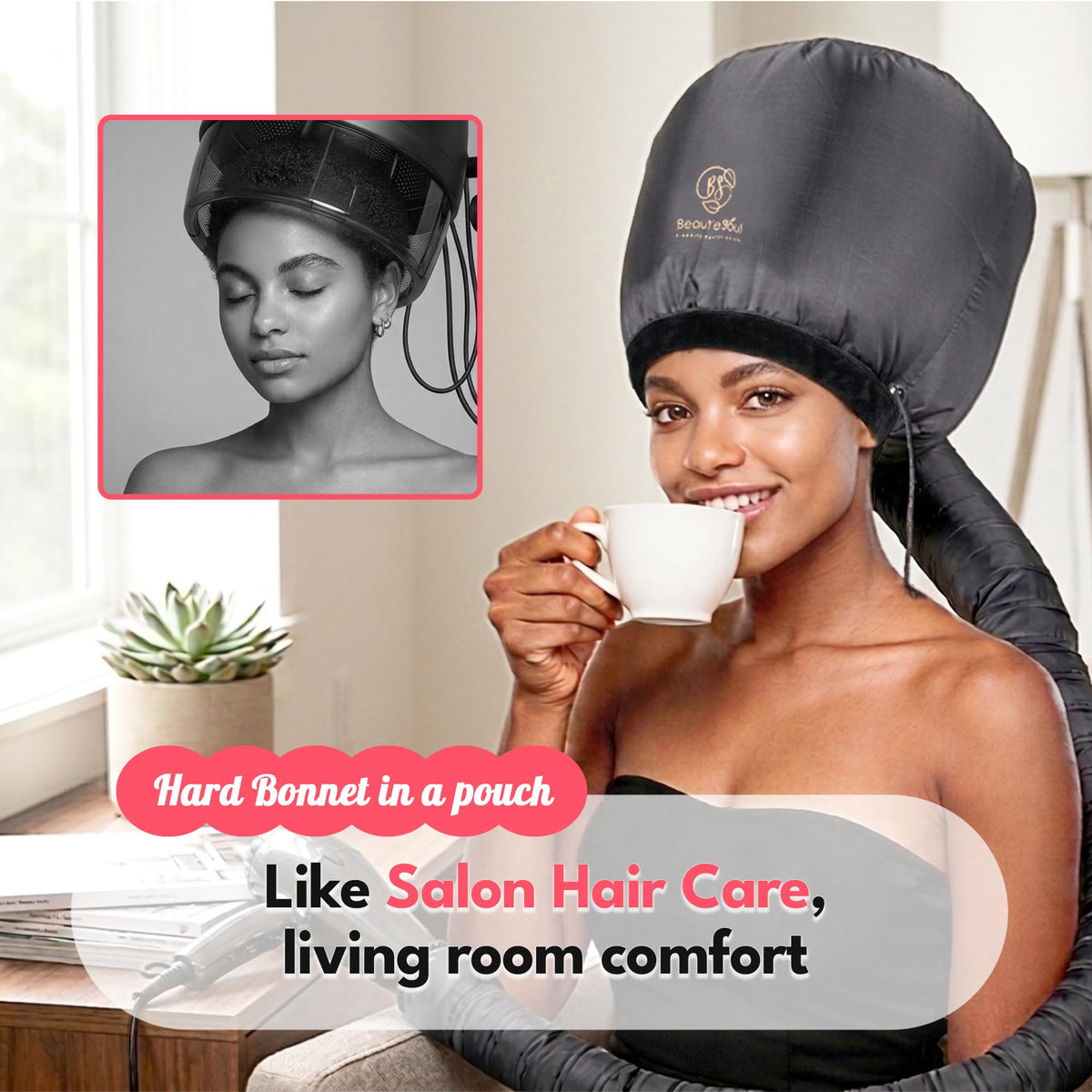 Beauté Seoul Soft Bonnet Hair Dryer Attachment