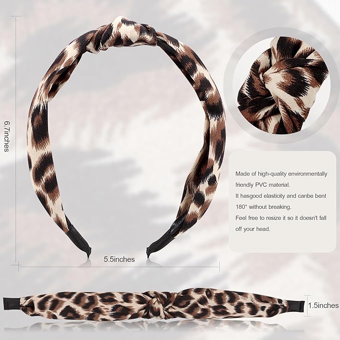 Headbands for Women Girls - 6PCS Stylish Top Knotted Headbands - Knotted Headband for Women - Head Bands Wide Hairband Hair Accessories