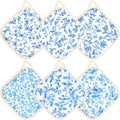 6 Pack Pot Holders 100% Cotton Heat Resistant Potholder, Machine Washable Pot Holder, Hot Pads, Table Pads for Cooking Baking (U)