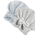 Jseng 2PC Bamboo Fiber Hair Drying Caps, Large Hair Wrap Towels, Extreme Soft & Ultra Absorbent, Thick Fluffy Fast Drying for Women