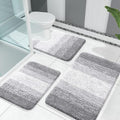 OLANLY Microfiber Bathroom Rugs Sets 3 Piece, 30"x20"+24"x16"+24"x20"