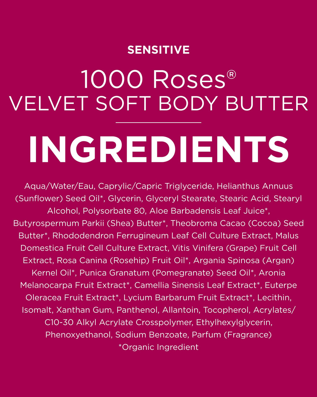 Andalou Naturals 1000 Roses Velvet Soft Body Butter | Rich Hydrating Moisturizing Cream for Nourishing Dry Skin | Shea Butter, Cocoa Butter, and Rose Stem Cells for Softening Skin | 8 fl oz