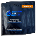 Wash Yo Self Body Wipes - Individually Packaged Disposable Wet Wipes for Kids and Adults – 40 pack