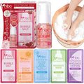 nbc BeautiLab Pedicure Foot Soak Set - Upgraded 6 in 1 Foot Spa, Foot Bath Spa, Pedicure Kit, Foot Soak for Tired & Dry Cracked Feet, Athletes Feet and Calluses (Pomegranate)