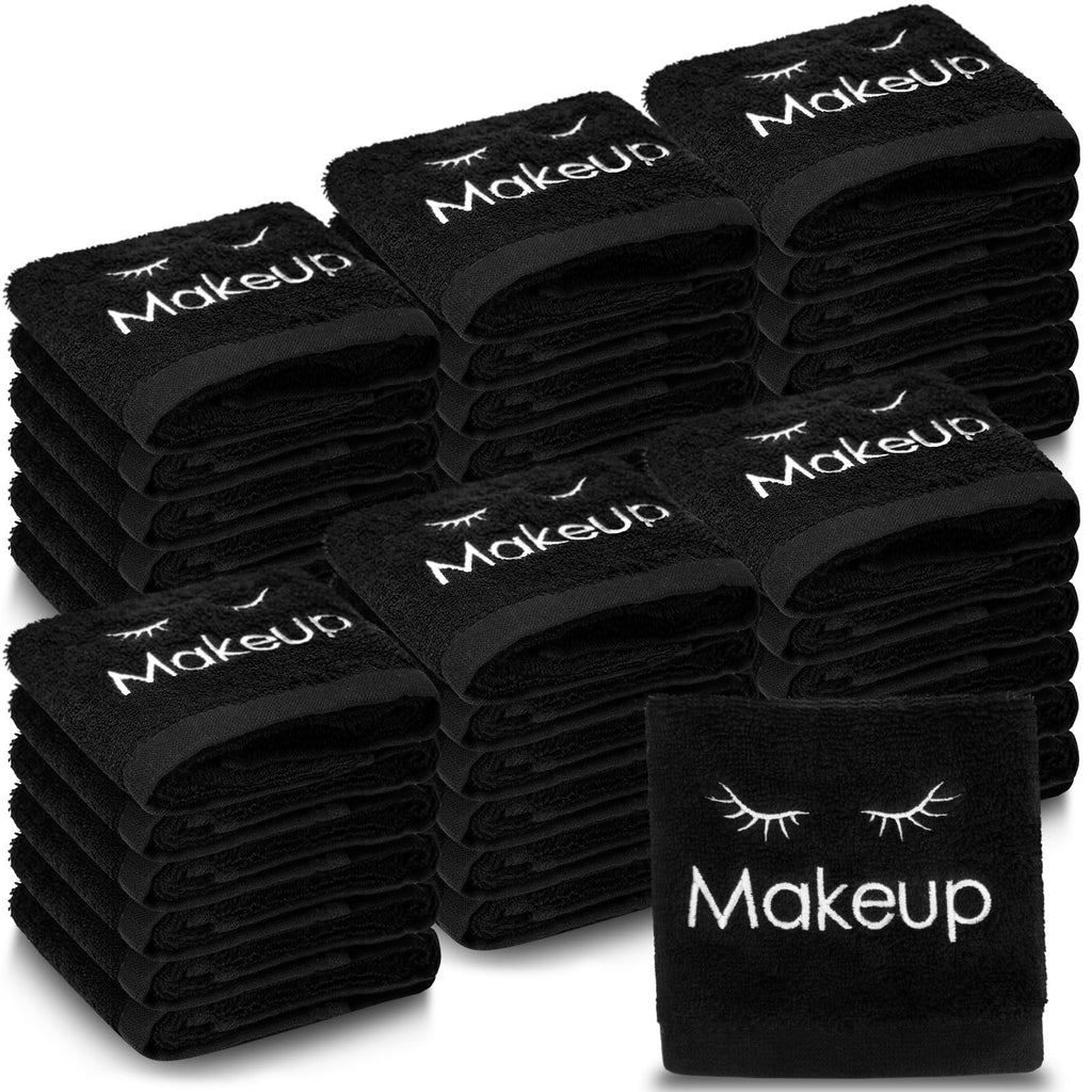 Shimeyao 36 Pcs Black Makeup Towels Washcloths 13x13 in Face,Classic