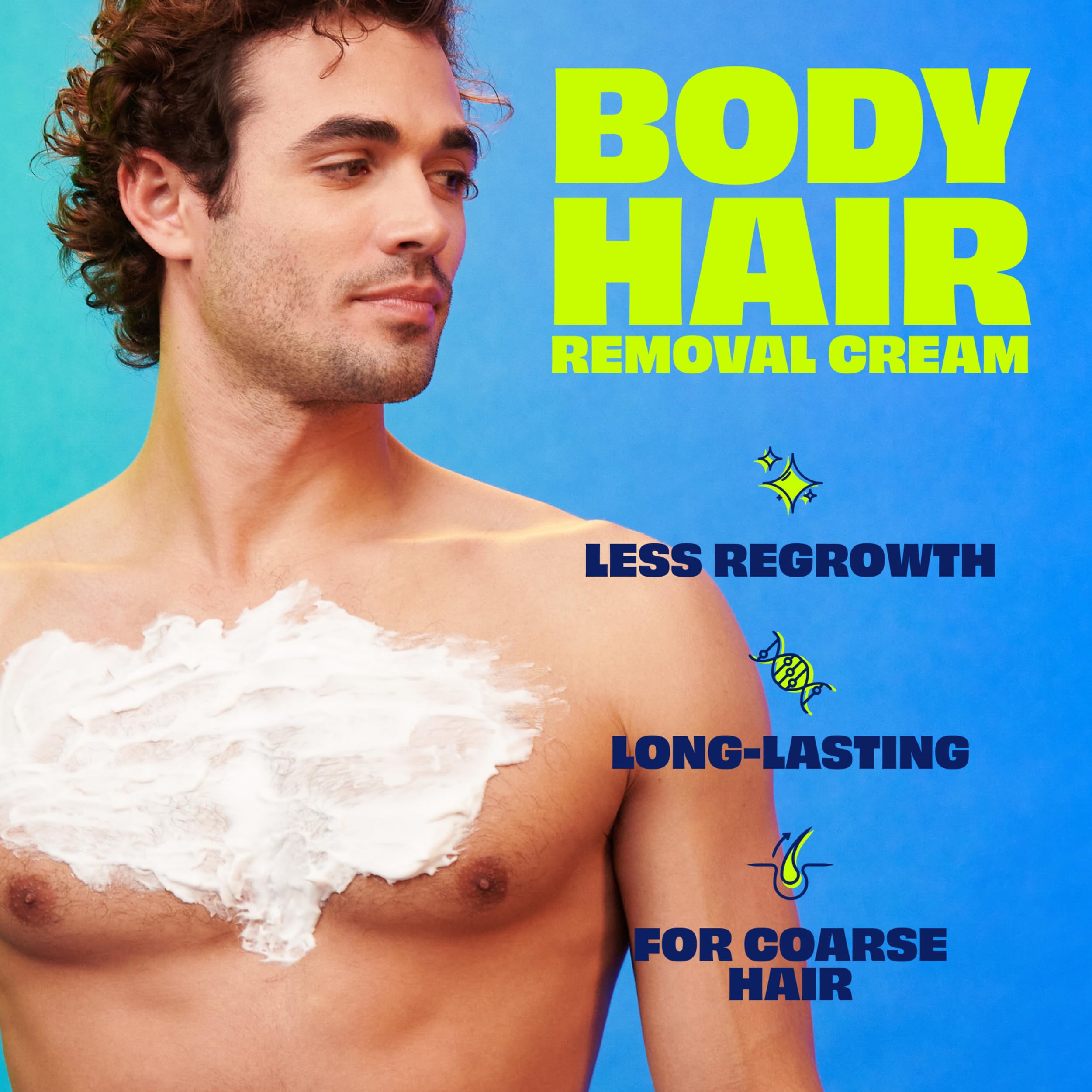 Nair Men Hair Remover Body Cream, 12 Oz