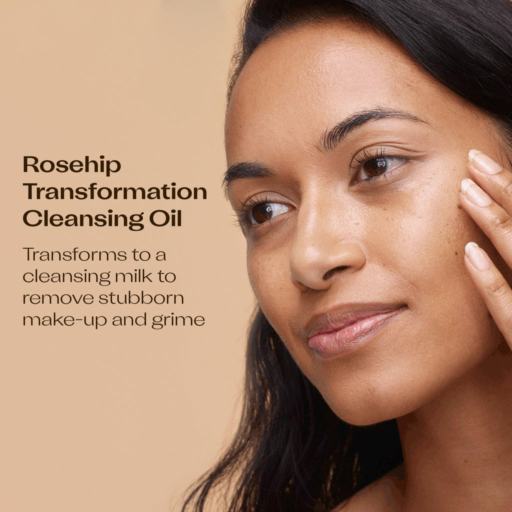 Trilogy Rosehip Transformation Cleansing Oil, Makeup Remover & Cleanser With Papaya & Sweet Almond, 3.38 fl oz