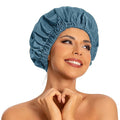 Edoneery Reusable Shower Caps for Women, Waterproof Long Hair Bonnet