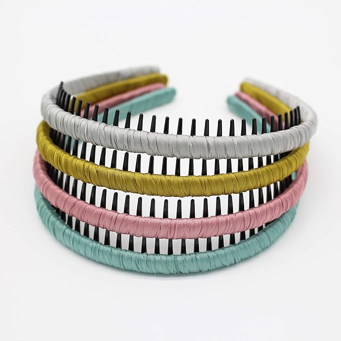 JOBAND 4 color Fashion hair bands headbands for women/Girls teeth comb Hair Accessories Non-slip Hair Hoop Resin Hairband Comfy headwear