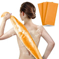 ARCH&M Exfoliating Washcloth & Body Scrubber, Orange, 3 Pack