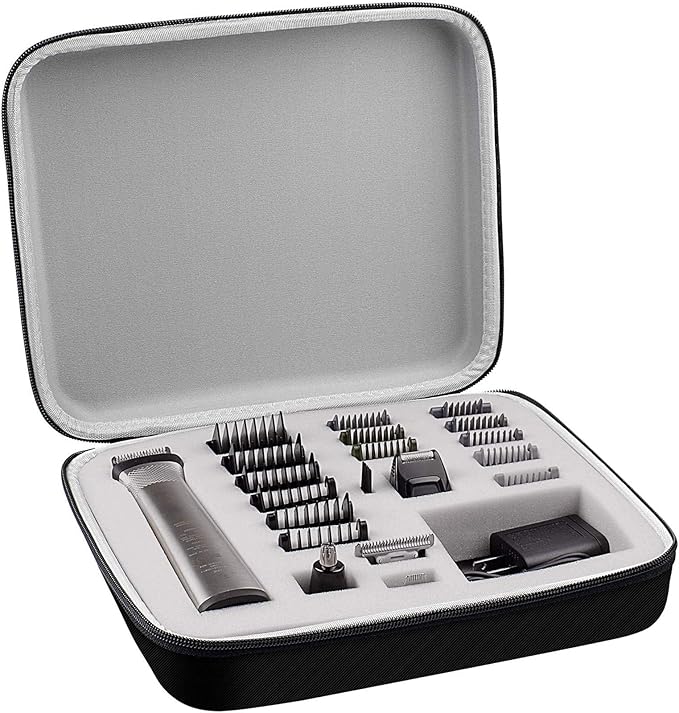 Case Compatible with Philips for Norelco Multigroom Series 7000 5000 Men's Grooming Kit with Trimmer MG7750/49 MG7910/49 MG9510/60. Storage Holder for Attachment Trimmer & Accessories (Box Only)