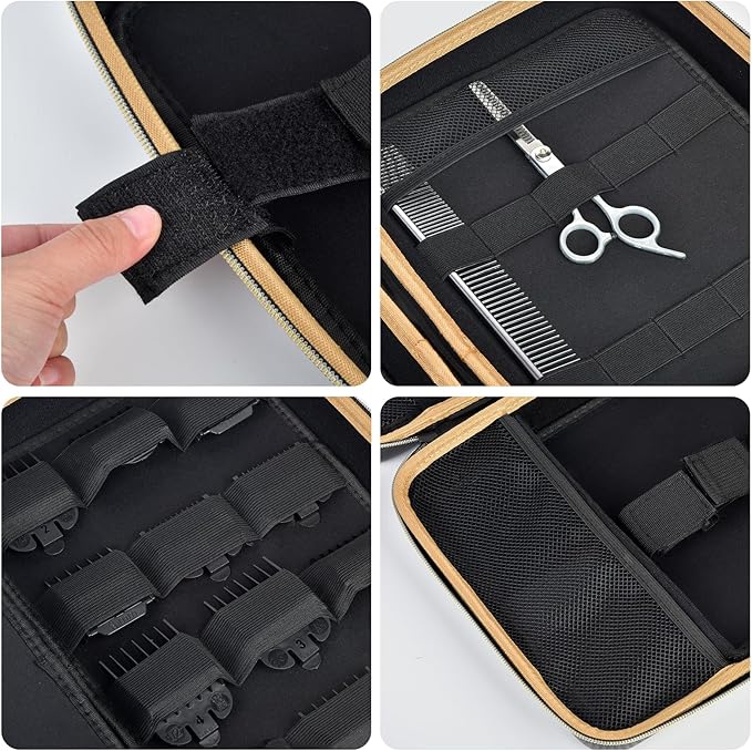 Boobowl Hard Case for Hair Clippers, Barber Tool Organizer for Home&Travel
