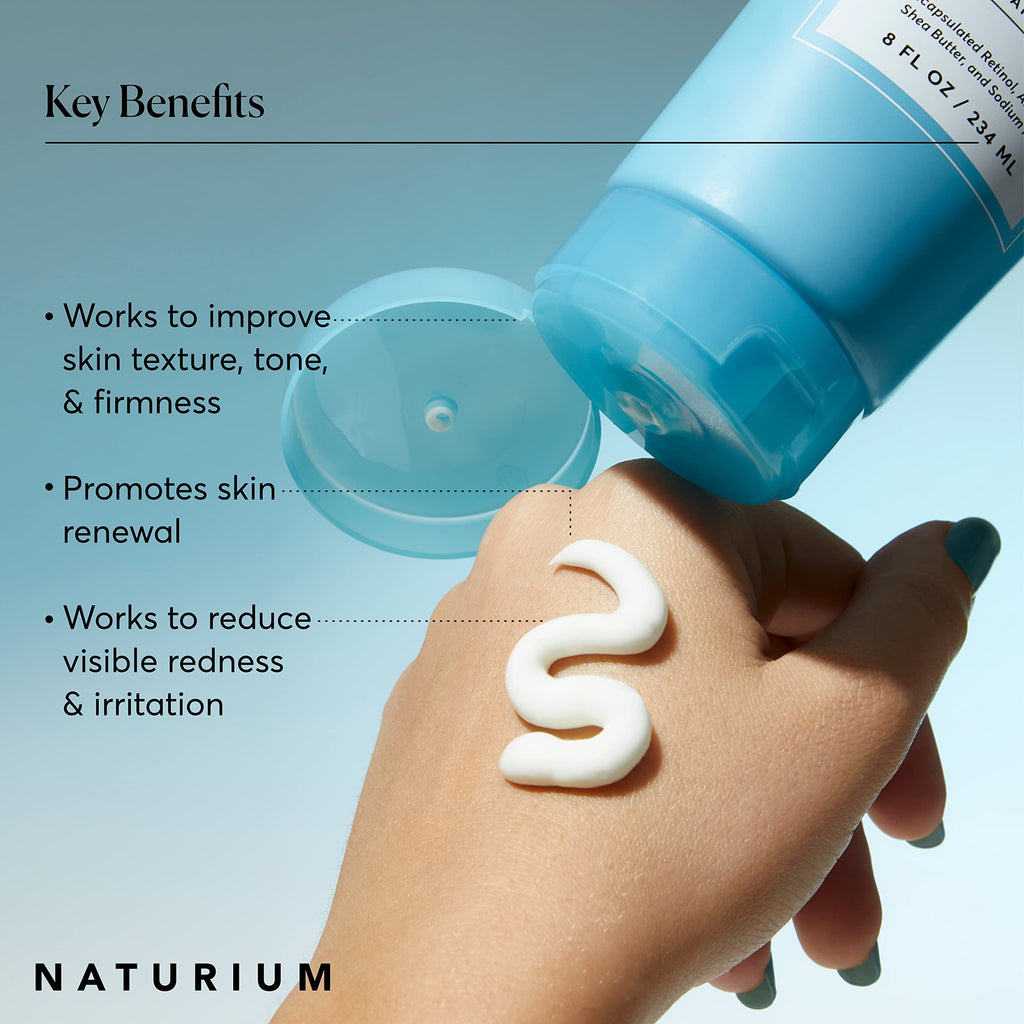 Naturium Skin-Renewing Retinol Body Lotion, with Shea Butter, 8 fl oz