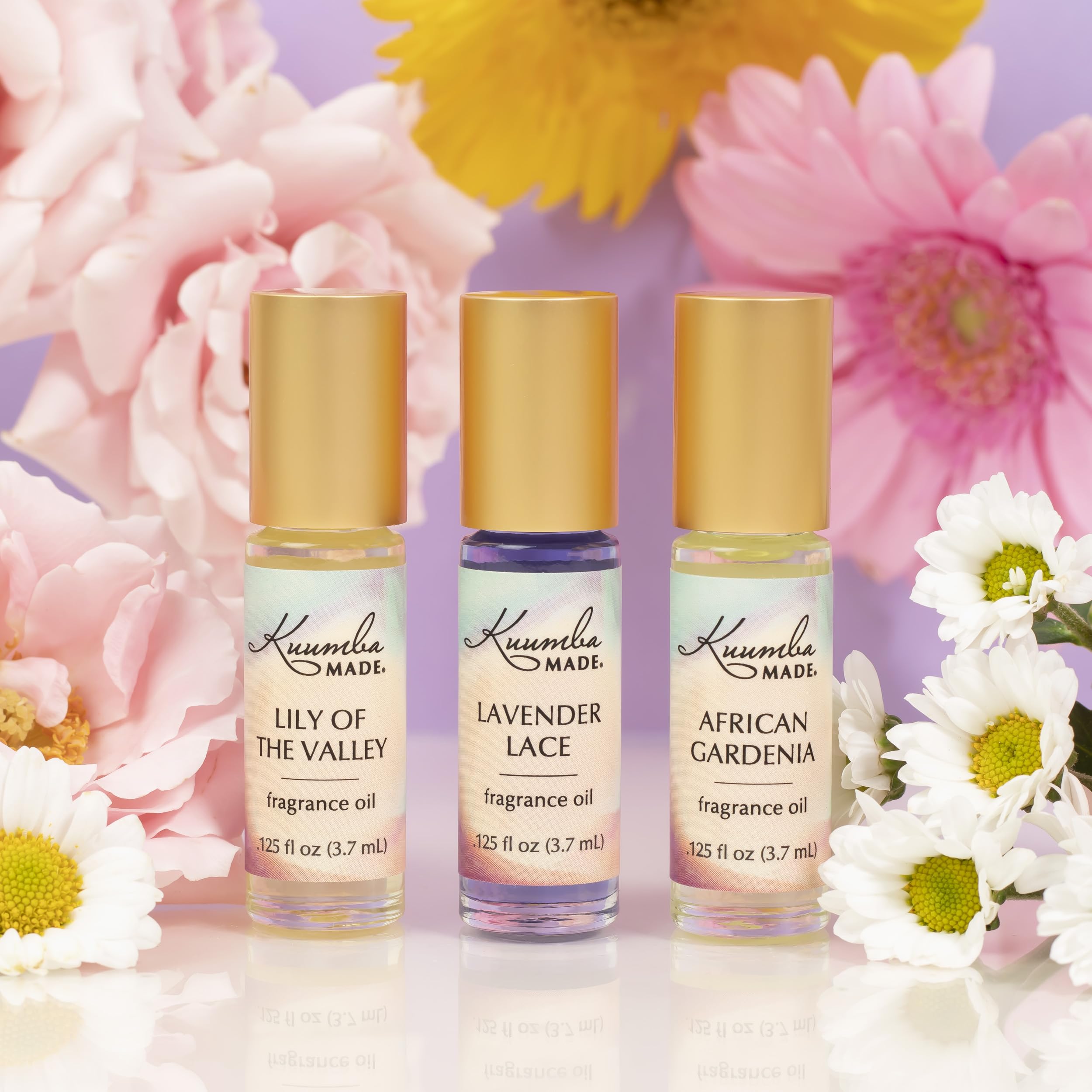 Kuumba Made Lily Of The Valley Fragrance Oil, Long-Lasting Small-Batch Perfume Roller, Vegan, Alcohol-Free, .125 Fl Oz