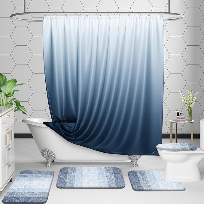 OLANLY Microfiber Bathroom Rugs Sets 3 Piece, 30"x20"+24"x16"+24"x20"