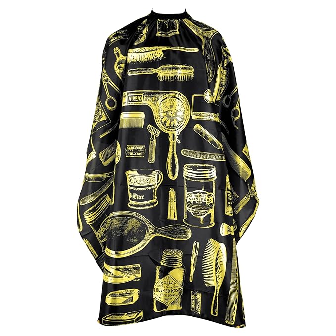 Waterproof Barber Cape for Men - Hair Cutting Cape for Haircuts, Salon, and Adults - Barber Supplies and Accessories