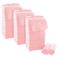 MOONQUEEN Ultra Soft Premium Washcloths Set - 12 x 12 inches - 72 Pack - Quick Drying - Highly Absorbent Coral Velvet Bathroom Wash Clothes (Pink)