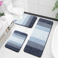 OLANLY Microfiber Bathroom Rugs Sets 3 Piece, 47"x20"+24"x16"+24"x20"