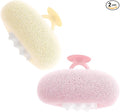 Ptwola Soft Sunflower Suction Cup Bath Ball, Exfoliating Mesh Bath Sponge