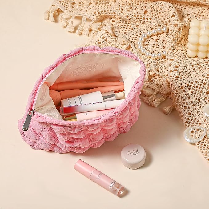 Purbert Bubble Cloud Makeup Bag - Large Capacity Travel Cosmetic Organizer