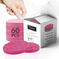 60 Count Compressed Facial Sponges - Natural Wood Pulp Round Esthetician Face Sponges for Cleansing, Daily Face Washing, Exfoliating Makeup, and Mask Removal